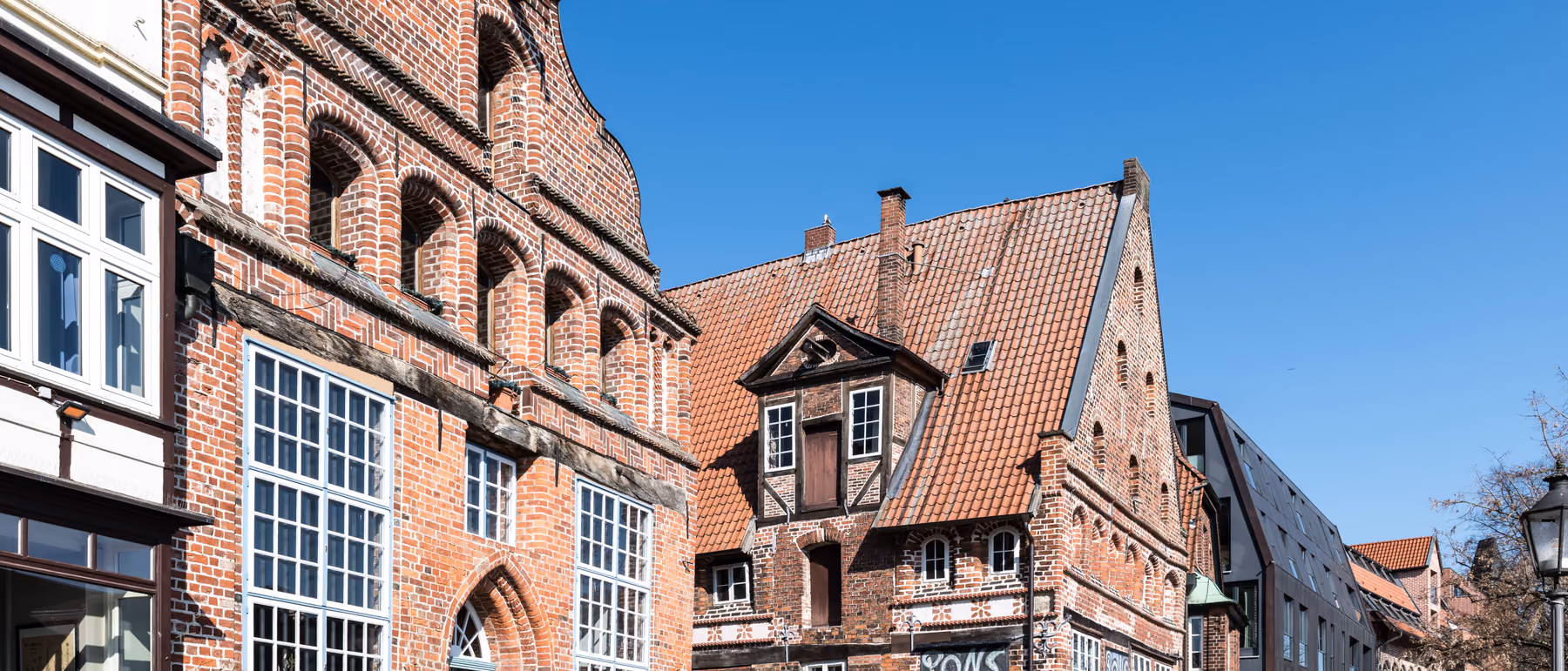 Backsteingiebel in der Altstadt von Lüneburg