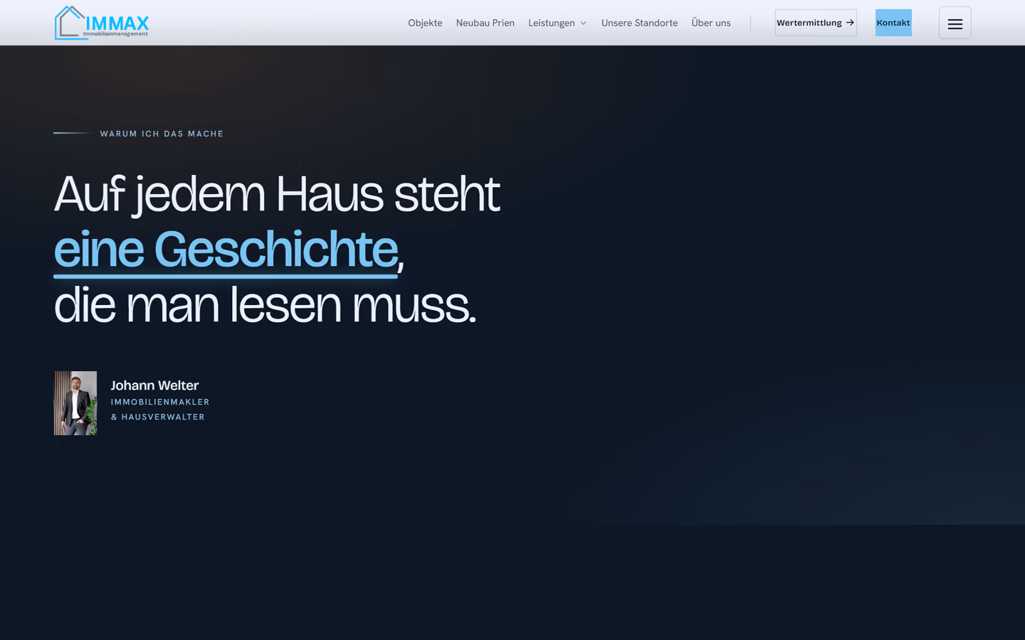 IMMAX Immobilienmanagement: Drei Schritte zum Auftrag